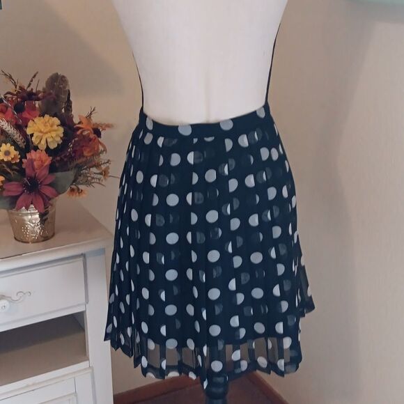 Cygne Designs Sheer Polka Dot Skirt - Picture 4 of 6